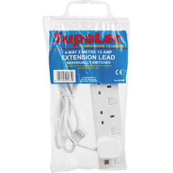 13 Amp Extension Lead 4 Gang 2m 376780