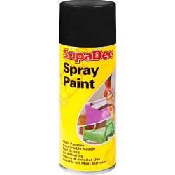 SupaDec Gloss Black Spray Paint 400ml