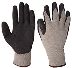 M/P BLACK LATEX P/C GLOVE SML 10 per pack