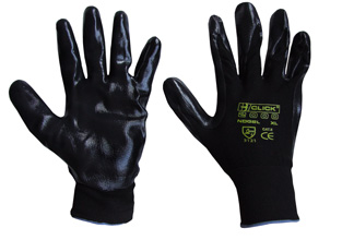 NITE STAR GLOVE BLACK 09 (Pack of 10)NSGBL09