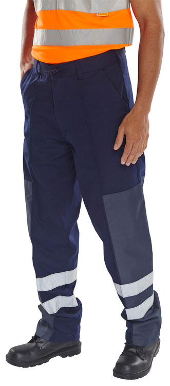 P/COT NYLON PATCH TROUSERS NAVY 30T