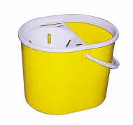 Yellow Mop Bucket C/W Wringer Yellow Mop Bucket C/W Wringer