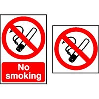 89mm x 89mm S/A Vinyl No Smoking