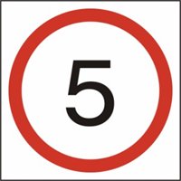 Rigid- 5mph Speed Limit FMX Sign