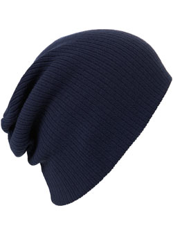 Navy Knitted Beanie Hat thermal THHN CAP402